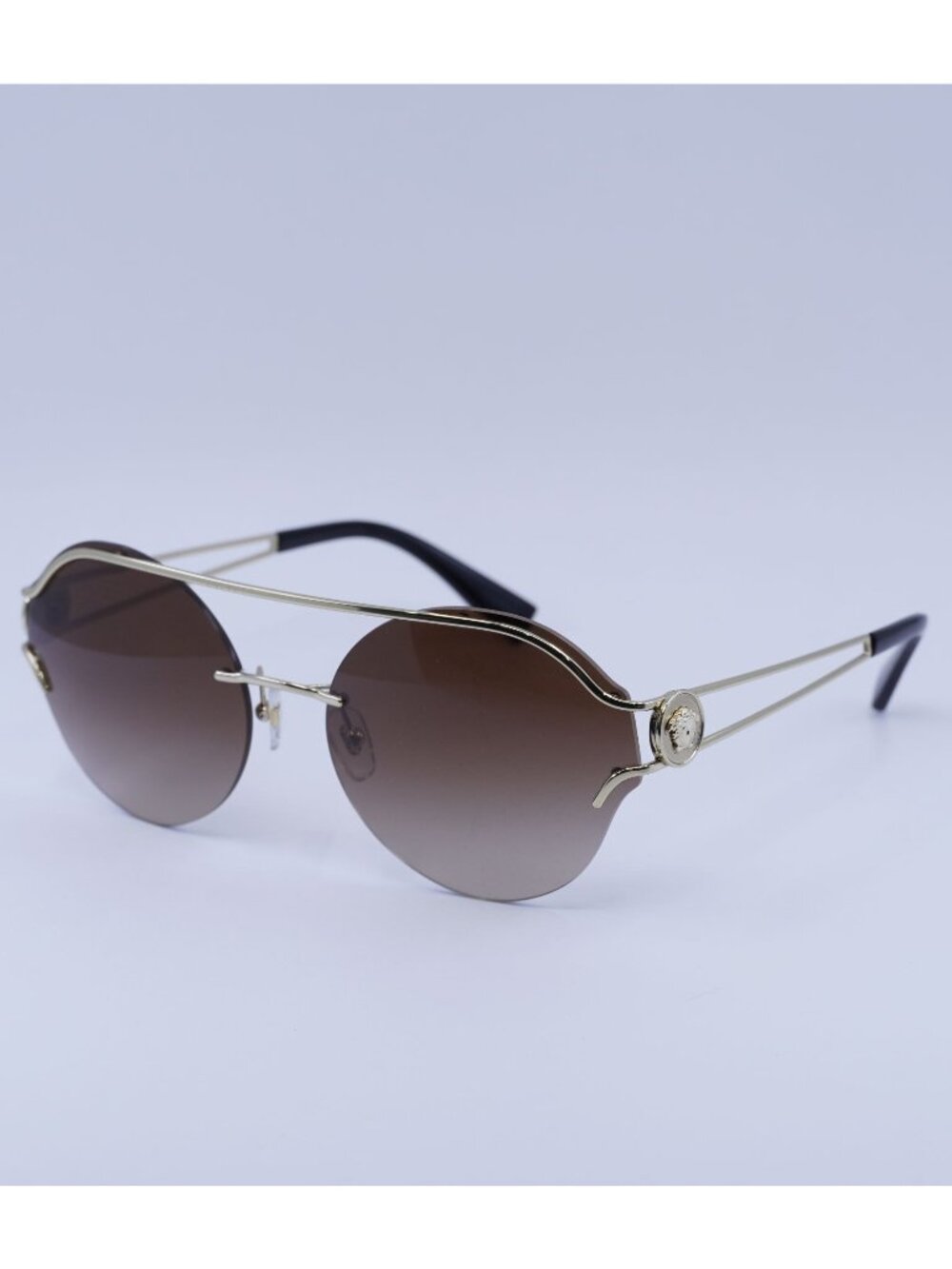 Versace VE2184 125213 Sunglasses Gold Geometric Frame